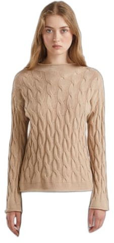 United Colors of Benetton Damen Trikot Rollkragen M/L 1335d2467 Damen Trikot Rollkragen M/L 1335d2467 Pullover, Beige 994 V5, XS (1er Pack)