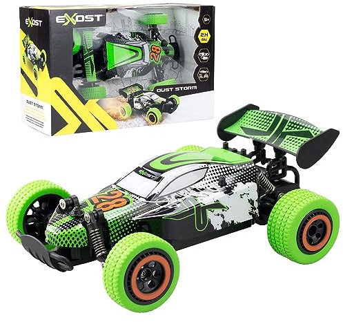 Exost - Buggy Dust Storm - Ferngesteuertes Auto Grün - Geländewagen Mit Aufhängungen - Kinderspielzeug - Grün und Schwarz - Ab 5 Jahren