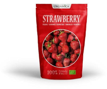 FRAISES DÉSHYDRATÉES BIO 12G, ORGANICA, UNITÉ