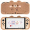 GeekShare Niedliche Plüsch-Schutzhülle, kompatibel mit Switch OLED-Konsole und Joy Con – stoßdämpfende und Kratzfeste Hauthülle für OLED Switch – Plüschbär
