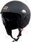 ORIGINE Motorradhelm Jethelm Rollerhelm mit Visier ECE Zertifizierung (SOLID MATT Black, S)