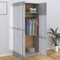 Keketa Kleiderschrank mit 2 Türen Garderobenschrank Schlafzimmerschrank Dielenschrank Garderobe Schrank mit Großen Fach für Schlafzimmer Grau Sonoma 90x52x200 cm Holzwerkstoff
