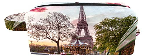 Schminktasche mit Reißverschluss Reisekosmetiktasche Schminktasche,der Eiffelturm in Paris Frankreich,Kosmetik Organizer für Frauen