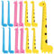 Tofficu 15 cm Lineal, Kunststofflineal, Lineal in Giraffenform für Kinder und erwachsene Schüler, Schule, Klassenzimmer, Home-Office (30 Stück)