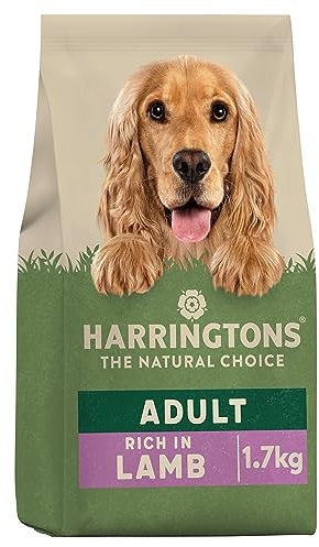 Harringtons Complete Dry Adult Dog Food Lamb & Rice 1.7kg (Pack of 4) - Made with All Natural Ingredients