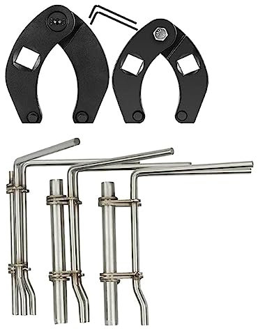 FURREN 1266 Chiave a bussola regolabile e 7463 piccola chiave inglese regolabile facile da usare