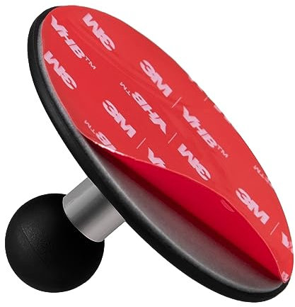 FANAUE Base adesiva flessibile compatibile con il supporto GPS Garmin e il braccio a doppia presa da 17 mm, per il montaggio su cruscotti auto.