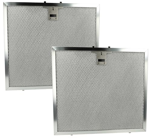 vhbw 2x Filter Metallfettfilter kompatibel mit Miele DA 250 | DA 424, DA 250-4 (2006 - 2007) Dunstabzugshaube - 28,4 x 31,5 x 0,9 cm, Edelstahl