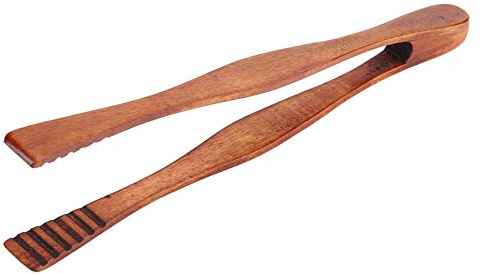 Holz BBQ Clip, Holz Grillzangen Buffet Zange Holz Toastzange Küchenzange Brotclip Grillclip Essenszange Teezange für Küche Camping Grill Buffet Restaurant