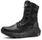NORTIV 8 Men's Breathable Tactical Military Work Boots Side Zipper Leather Lightweight Hiking Motorcycle Combat Boots,Size 10,Black,SNMT242M