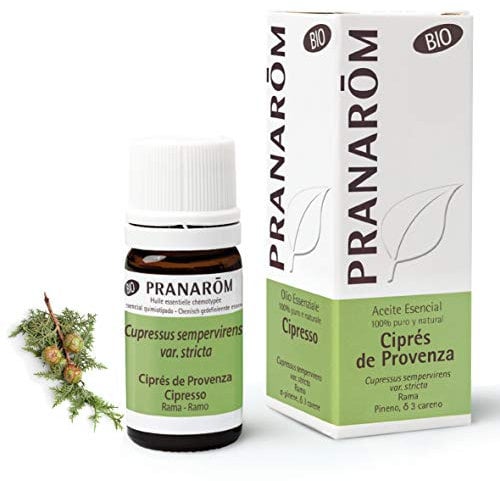 PRANARÔM - Olio Essenziale di Cipresso della Provenza Bio - Cipresso Sempreverde - Tonico & Proprietà Circolatorie - Ramo - 5 ml