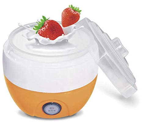 Máquina automática para hacer yogur tarros griegos de vidrio personalizables a tu sabor y grosor (color: naranja)