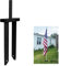 VANROUG Flag Spike Ground Stake, Heavy Duty Flag Pole Ground Stake Fits Flag Poles with a 0.65 Inner Diameter, Flag Spike Base for Ground Outdoor Banner, Black