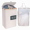 Wäschesortierer Nelson | Wäschebox herausnehmbarer Innenbeutel | Wäschekorb 1 Fach faltbar 80l beige