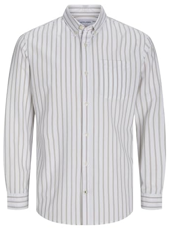 JACK & JONES Chemise de loisirs pour homme - Coupe ajustée, vaisselle, 8XL