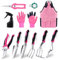 COVACURE Gardening Hand Tool Gift Kit Gardening Gifts for Women & Men 11 Piece Heavy Duty Garden Tool Sets Garden Tools Bag for Women & Men Easy Storage