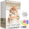 WOOWOOD Katzennetz Fenster (Ohne Bohren) - inkl. Klebehaken & Silikonkleber - Katzennetz für Balkon - Katzennetz Drahtverstärkt - Katzennetz Balkon-Katzenschutznetz - Katzengitter (6X3m)