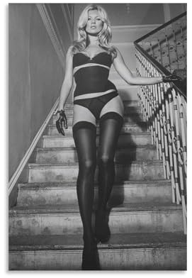 GQVCJSW Kate Moss Poster auf Leinwand, Motiv Life Is Joke, Schlafzimmer, Dekoration, Landschaft, Büro, Raumdekoration, Geschenk, 30 x 45 cm