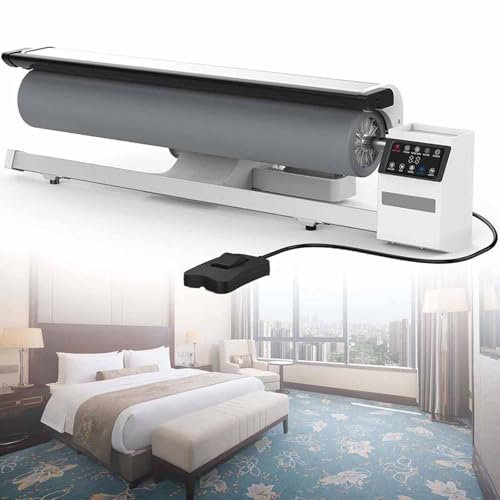 XCSCUK 2950W 900mm kommerzielle Walzenbügelmaschine, professionelle Rotationsdampfpresse, für Hotelwäsche und Bettwäsche