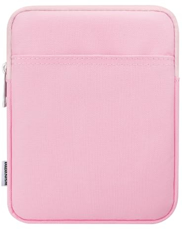 Dadanism 6-7 Pollici Custodia Protettiva Sacchetto per E-Reader, Fiore Rosa | per Nuovo 7 Kindle Paperwhite e Kindle Colorsoft Signature Edition, 6 Kindle, 6 Kobo Clara BW, Kindle Oasis E-Reader