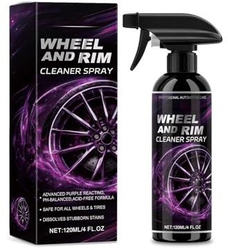 BlueBouff Car Wheel and Rim Cleaner Spray, Easily Removes Dust & Grime, Safe for Aluminum, Chrome & Black Wheels, 4oz