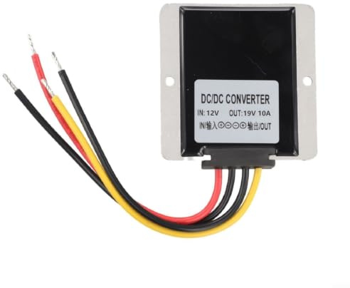 Convertisseur DC-DC Boost 12 V vers 19 V 10 A étanche | Conversion 12 V à 19 V, courant de sortie 10 A, efficacité de 93 %, étanche IP68, pour véhicules