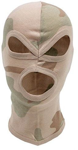 MFH 3 Loch Balaclava Leichte Baumwolle 3-Color Desert