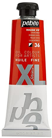 Pébéo - Huile Fine XL 37 ml - Peinture à l’Huile Rouge Vif – Peinture à l’Huile Pébéo - Rouge Vif 37 ml