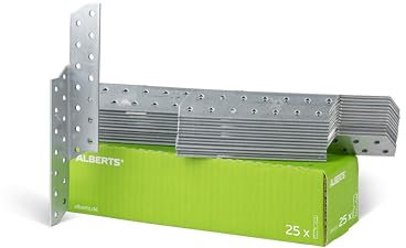 Alberts 846923 Sparren-Pfettenanker | links | sendzimirverzinkt | 32 x 32 x 210 mm | 25er Set