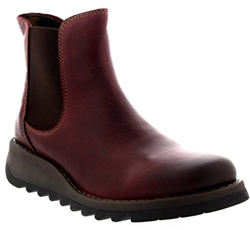 FLY London Damen Salv Chelsea Boots, Violett Purple, 40 EU