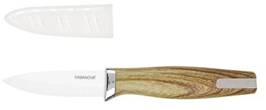 KASANOVA Coltello multiuso ceramica e abs, da 7,6 cm marrone