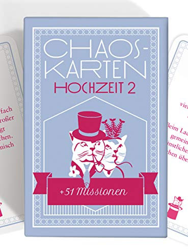 Chaoskarten Hochzeitsspiel – Erweiterungsset – 51 Neue Aufgaben für eine lustige Hochzeit