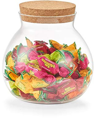 Zeller Vorratsglas mit Korkdeckel 1050 ml