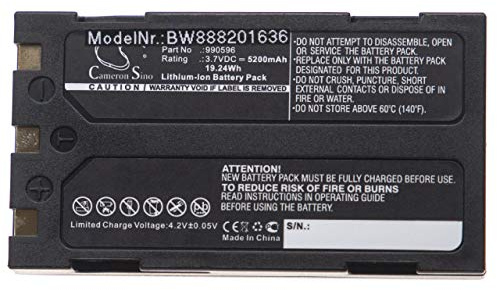 vhbw 1x Akku Ersatz für Ridgid 990596 | 990514 für Messgerät (5200 mAh, 3,7 V, Li-Ion)