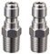 Tool Daily Accoppiatore per idropulitrice, spina a connessione rapida, raccordo NPT maschio da 1/4 di pollice, 5000 PSI, confezione da 2