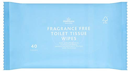 Morrisons Softer Sensitive Moist Toilet Tissue Wipes 40 Pack x 12 109625194