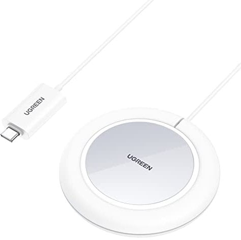 UGREEN 15W magnetischer Wireless Charger kabelloses Qi Ladegerät Induktive Ladestation magnetisches Ladegerät kompatibel mit iPhone 14, 14 Pro Max,13, 13 Mini, 12,12 Pro Max, 12 Mini, 11 Pro usw.