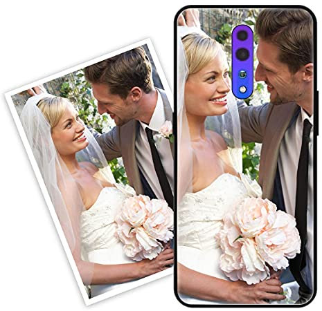 Sunrive Funda Personalizada Compatible con OPPO Reno Z, Carcasa Personalizable para tu móvil con Foto Imagen Frase o Texto-(Silicone Frontera+Cristal Templado Posterior)