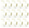 ERGAOBOY 15 pezzi 20 mm 3 vie a forma di T in PVC bianco raccordi per tubi, adattatore per tubi dell'acqua di accoppiamento