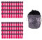 BellaCott - Juego de 96 pinzas para la ropa (plumas de acero inoxidable, incluye bolsa de algodón con diseño de leopardo), color rosa