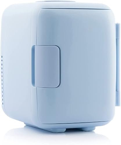CELLUSTOP - Mini Réfrigérateur Cosmétique, Petit Frigo de Chambre, Réfrigérateur Électrique Portable 12V/220V, Fonction Chaud/Froid, Réfrigérateur de Bureau, Voiture - 4 Litres - Bleu