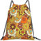 850 Sportbeutel Retro-Hippie-Blumen Turnbeutel wasserdichte Stofftasche Bag Bequeme Stoffbeutel Für Reisen Sport Freizeit 42X36cm
