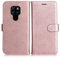 DENDICO Cover per Huawei Mate 20, Premium Portafoglio PU Custodia in PU Pelle, Flip Libro TPU Bumper Caso per Huawei Mate 20, Rosa