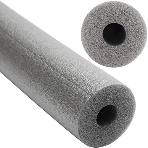 Rohrisolierung - METERWARE - (Stangenlänge 1 m) GRAU Basic Isolierschlauch Heizung Sanitär PE Isolierung Made in EU (28 x 9 mm (Rohr Ø x Isolierstärke)