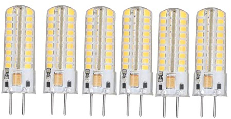 6 st GY6.35 LED 7 W AC DC12 V 700 lm 72 LED 360 graders LED-maj för taklampor (varmt ljus)