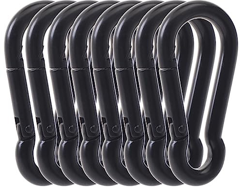 Karabiner Clips, 316 Edelstahl Karabiner Clip, Heavy Duty Karabinerhaken, Schlüsselanhänger Karabiner, Mehrzweck Feder Karabinerhaken für Hundeleine, Outdoor Camping, Schaukel, Hängematte von SEPWIK