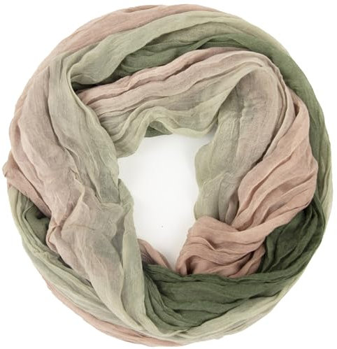 Gloop Damen Schal leichter Loop schal Schlauchschal Tuch mit Farbverlauf Viele Farben