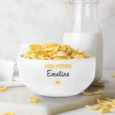 CADEAUX.COM - Bol Personnalisable Prénom Et Message - Grand Bol 600 ml - Cadeau Personnalisé - Idee cadeau Personnalisable - Idée Cadeau Maman - Cadeau Fête des Mères - Cadeau Femme - Cadeau Noel