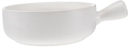 Ciieeo Ceramic Fruit Salad Bowl Handle for Kitchen Cooking Milk Pot Style for Home Dining and Serving Dishes