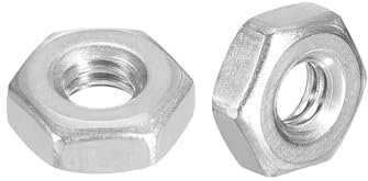 METALLIXITY Dadi Esagonali (7/16-14) 10Pz, Hardware da Dado Esagonale in Acciaio Inossidabile 304 - Macchinari di Riparazione Domestica Fai da Te, Argento